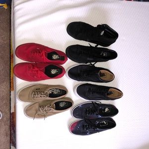 Vans sizes 10/10.5 all in good condition